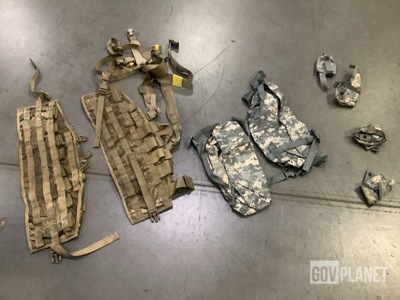(62) Hand Grenade Pouches, (30) Waist Packs & Assorted Items
