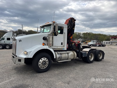 2008 Palfinger PK17502 13450 lb Knuckle Boom on 2010 Kenworth T800 6x4 Kranwägen
