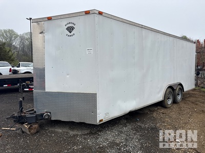 2014 Diamond Utility Trailer T/A 1 Car Enclosed 20' v nose enclosed trailer مقطورة نقل سيارات