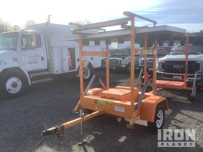 2021 Solar Tech Silent Sentinel Solar Tablero de señalización