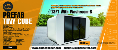 2026 Suihe MH13B-FP 3.9 m Prefabricated Tiny Home Divers - Structure portative (Unused)