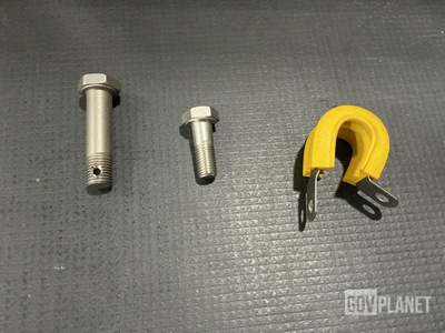 (20) Shear Bolts, (28) Machine Bolts, (10) Loop Clamps & Assorted Items