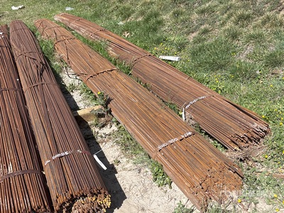 Quantity of (3) Bundles of 3/8 in x 20 ft Round Bar Varios metales