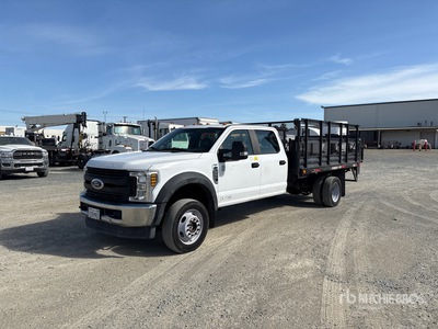 2018 Ford F-550 XL 4x4 Crew Cab Flatbed Truck