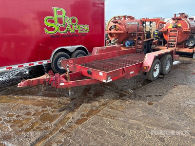 1995 Fleming 14 ft T/A Equipment Trailer