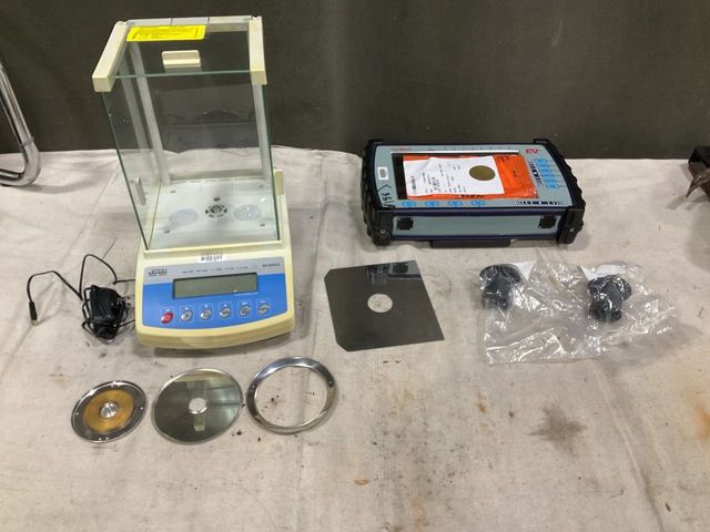 (1) Eddy Current Testing Unit, (46) Eye Guards & Assorted Items
