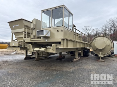 1990 Nordberg 10C 3 pieces pug mill mixer, conveyor and silo Malaxeur à hélice
