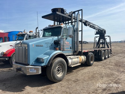 Serco 8500 Articulated Boom on 2018 Kenworth T800 10x4 Grapple Truck