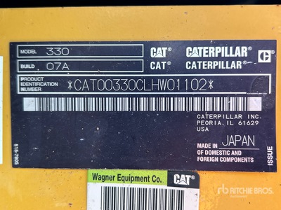 2019 Cat 330 حفارة بجنزير