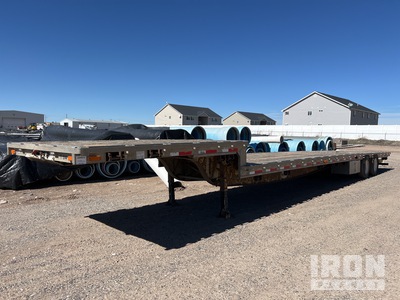 2002 Reinke Drop deck flat bed trailer 50 ft T/A Drop deck flat bed trailer 50