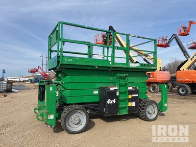 2014 Genie GS-5390 RT Dual Fuel 4x4 Scissor Lift