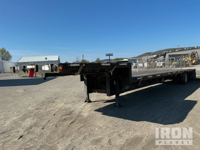 2001 Fontaine 47 ft T/A Spread Axle Single Drop 48 ft T/A مقطورة سطح السفينة