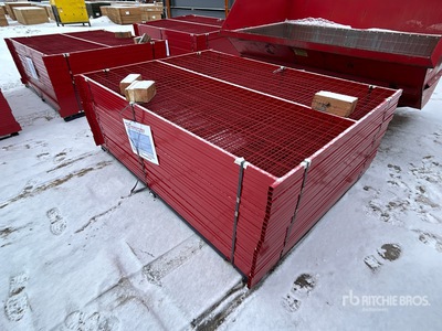 Quantity of (30) Canex 7 ft 6 in x 5 ft 10 in Powder Coated Site Fence