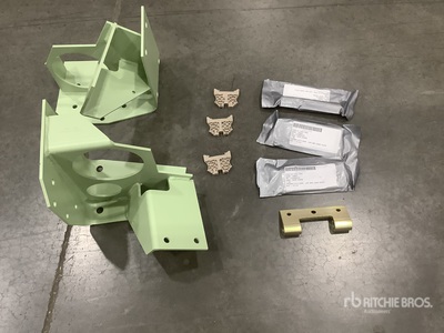 (45) Butt Hinge Leaves, (9) Engine Accessory Brackets & Assorted Items