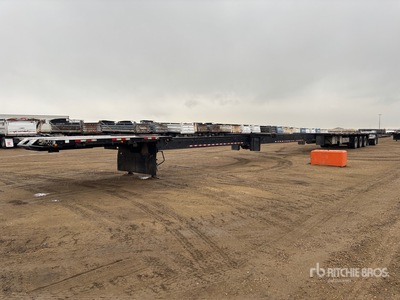 2015 Manac Tri/A 53 ft - 108 ft Extendable Flatbed Trailer
