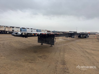 2015 Manac Tri/A 53 ft - 108 ft Extendable Flatbed Trailer