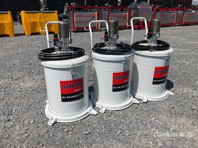 Quantity of (3) 2026 Ashita 13QB02 Lote de Bombas de Grasa (Sin Usar) / Air Operator Grease Pump (Unused)