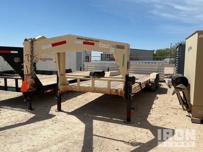 2005 Temco 24 ft T/A Gooseneck Apparatuur aanhangwagen