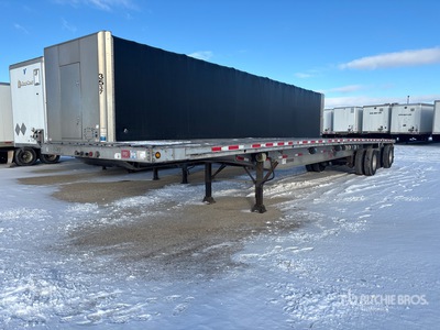 2008 Fontaine 48 ft T/A Spread Axle Flatbed Trailer