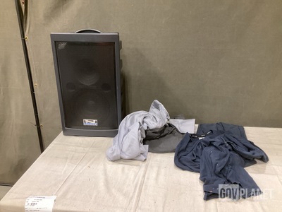(1) Portable PA System, (29) T-Shirts, (7) Men's Dress Shirts & Assorted Items
