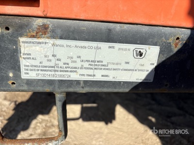 2016 Wanco WLT-04MK8K Light Tower