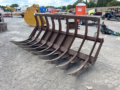 118 in Wheel Loader Rake Accessori per pala gommata - Fits Volvo L90