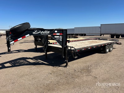 2009 Delta 26 ft T/A Gooseneck Rimorchio per attrezzatura