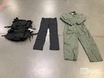 (1) Litter Carrier, (1) Pair of Flyer’s Coveralls & Assorted Items