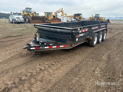 2015 PJ 16 ft Tri/A Dump Utility Trailer