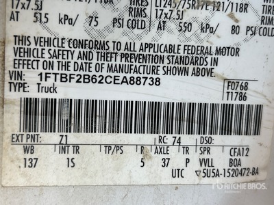 2012 Ford F-250 4x4 Service Truck