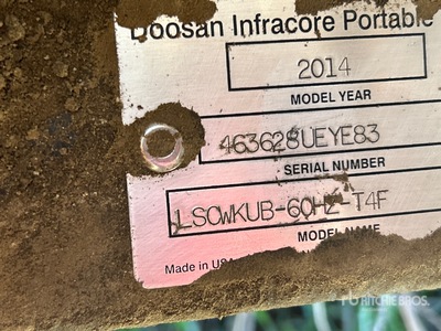 2014 Doosan 6 kW Light Tower