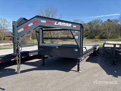 2025 Lamar 24 ft T/A Gooseneck Equipment Trailer
