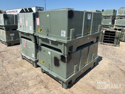 (4) Plastics Research 103060-301 Shipping & Storage Containers