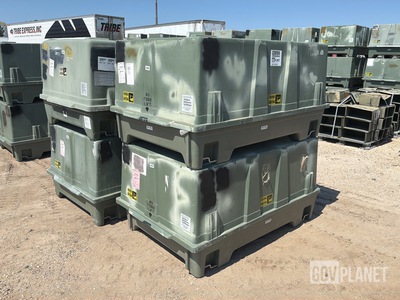 (4) Plastics Research 103060-301 Shipping & Storage Containers