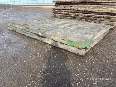 Quantity of (2) 8 ft x 14 ft Rubber Swamp Mats Divers