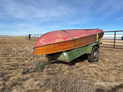 Custom Built S/A 8 ft x 4 ft Boat Trailer