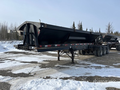 2010 Side Dump Industries 24 ft Tri/A Super B-Train Lead Side Dump Trailer