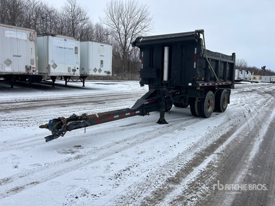 1987 Asetrail 14 ft T/A Pup Dump Trailer