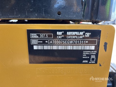 2019 Cat 307.5 Tracked Excavator