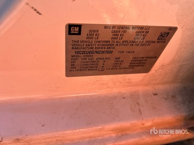 2017 Chevrolet Silverado 2500HD 4x2 Extended Cab Pickup