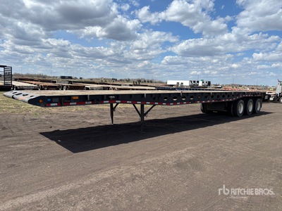 2000 Peerless 53 ft Tri/A Flatbed Oilfield Trailer