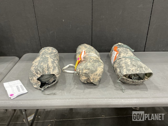 (3) LiteFighter Tents, (8) ICS Improved Combat Shelters & Assorted Items