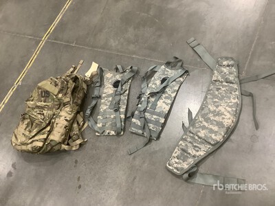 (62) Fighting Load Carriers, (60) Hydration System Carriers & Assorted Items