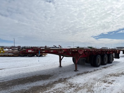 2011 Doepker 41 ft Tri/A Flatbed Picker Oilfield Trailer