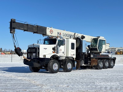 National NBT45TM 45 ton Straight Boom on 2013 Kenworth C500 10x6 Twin-Steer Sleeper Boom Truck