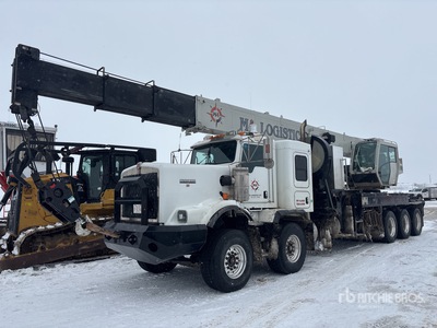 National NBT45TM 45 ton Straight Boom on 2013 Kenworth C500 10x6 Twin-Steer Sleeper Boom Truck