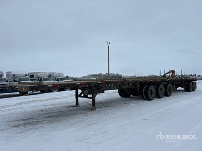 2014 Manac 32 ft Super B-Train Lead Remolque caja abierta