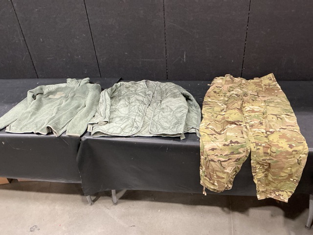 (49) Cold Weather Jackets, (41) Cold Weather Coat Liners & Assorted Items