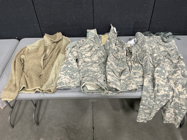 (24) Cold Weather Jackets, (3) Cold Weather Coats & Assorted Items
