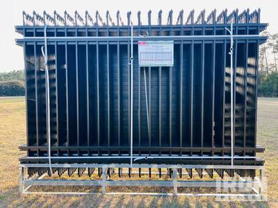 Quantity (24) 7ft. x 10 ft. Steel Fence Panels & Connectors